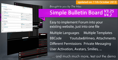 اسکریپت انجمن ساز Simple Bulletin Board