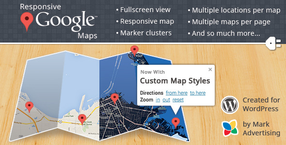 Responsive Google Maps - افزونه ریسپانسیو google maps برای وردپرس