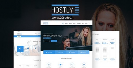 hostly - قالب HTML میزبانی هاستینگ سایت هاستلی ورژن ۱