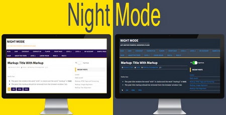 night mode - افزونه فعال سازی حالت شب برای وردپرس